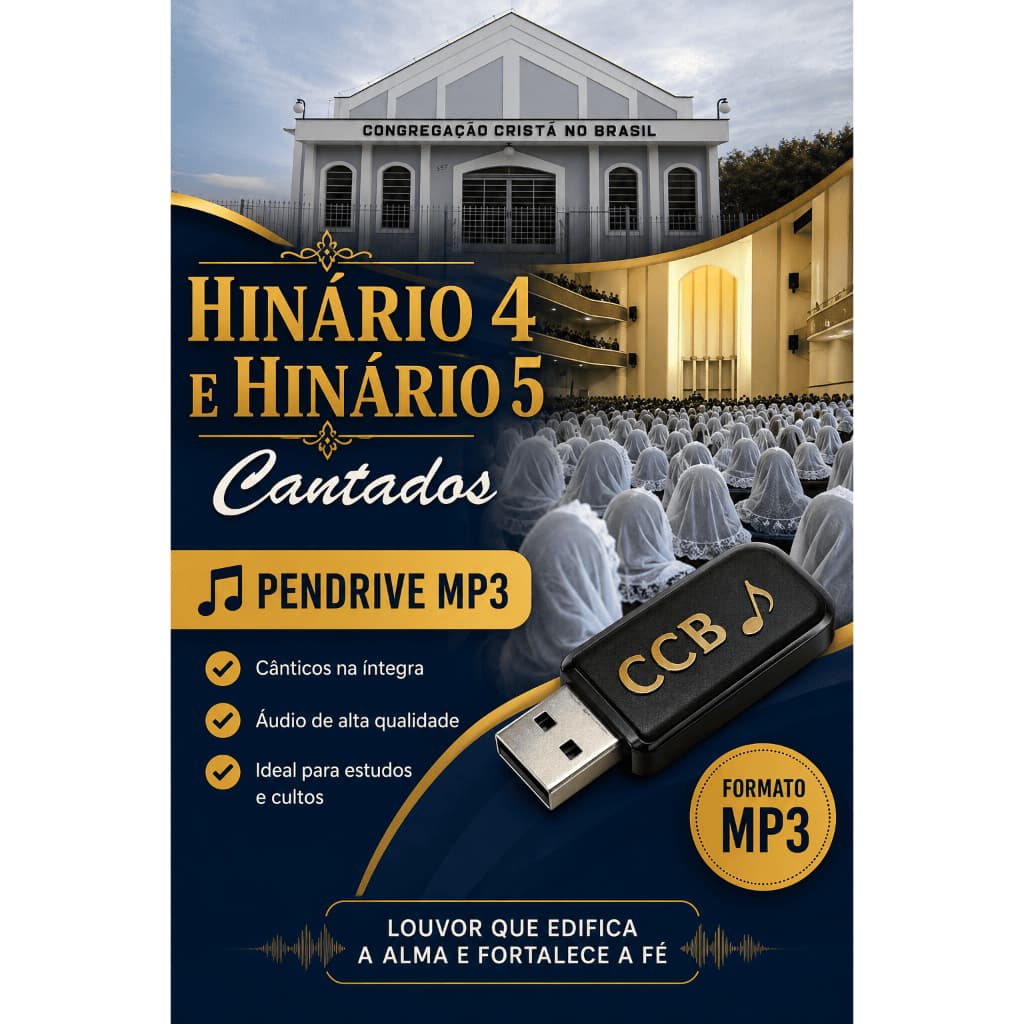 HINARIO CCB - 04 e 05 COMPLETOS EM MP3 - CANTADOS