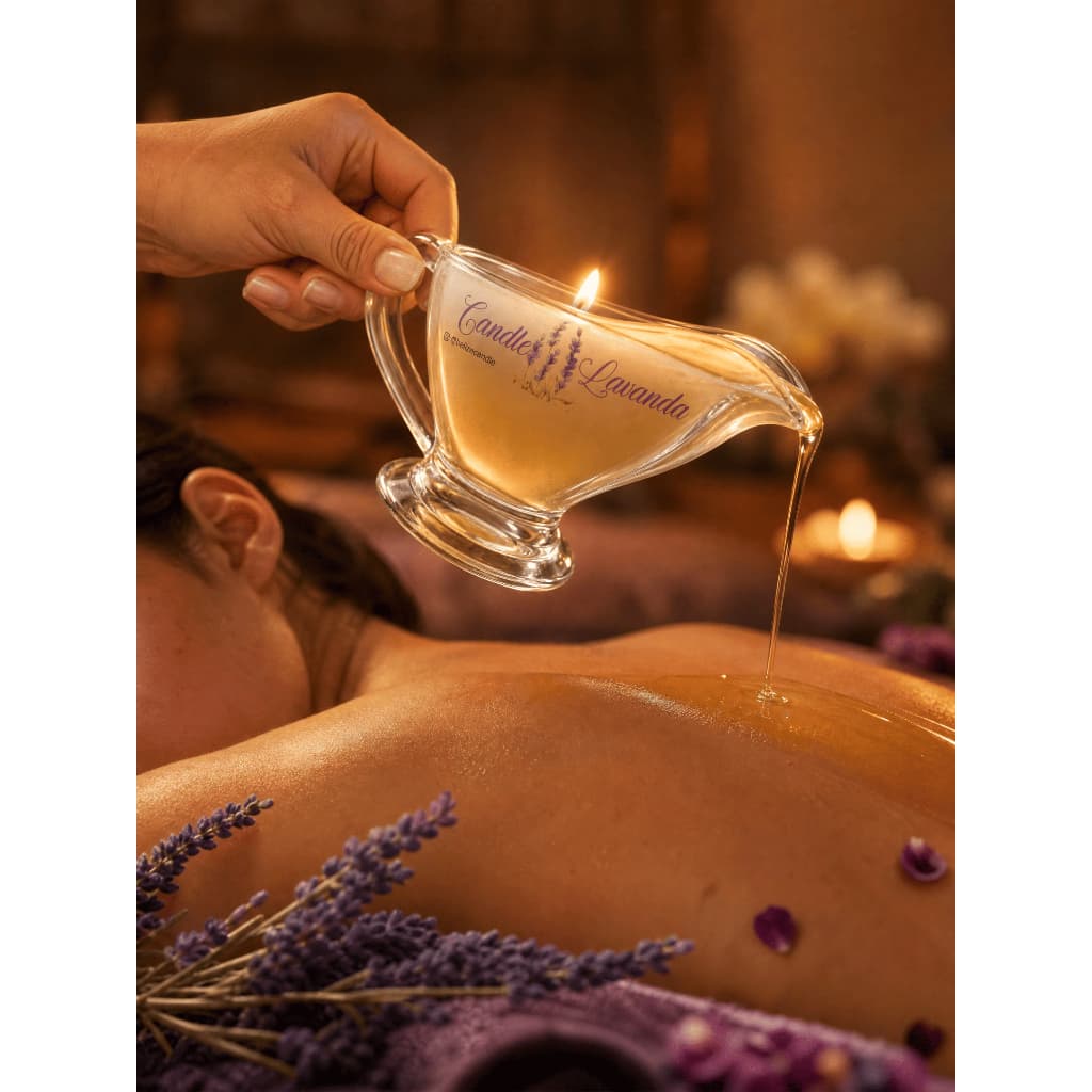 Vela para Massagem Lavanda 50g | Aromaterapia | Cera Vegetal | Hidratante | Vegana | Belize Candle