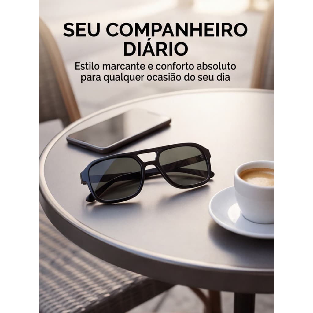 Óculos de Sol Estilo Brasileiro Masculino/Feminino para Praia, Piscina e Laser UV400