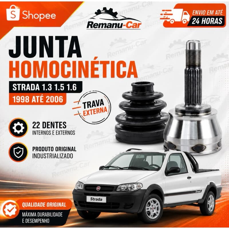 Junta Homocinetica Strada 1.3 1.5 1.6 1998 a 2006 Trava Externa