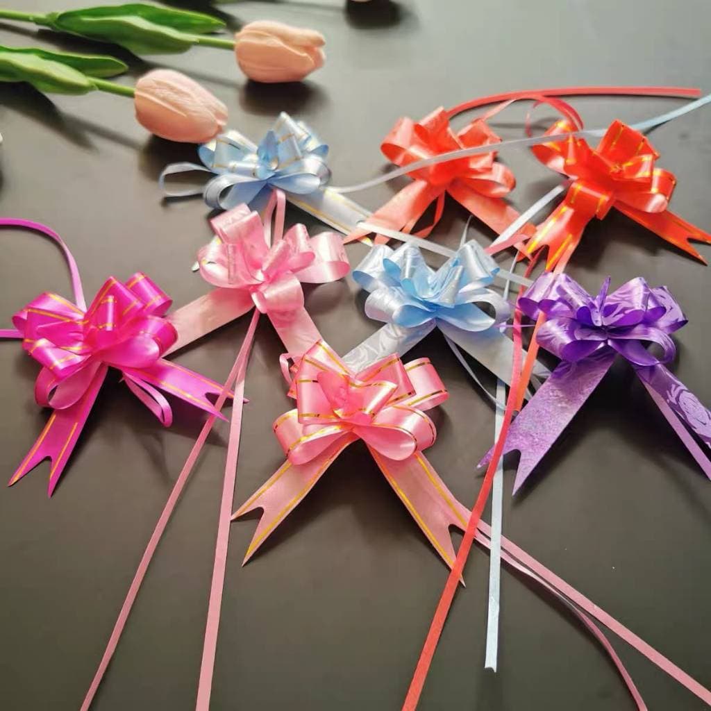 Laço Plástico Para Presente E Decoração Colorido 12x210mm Com Kit 10/50/100/200 Unidades