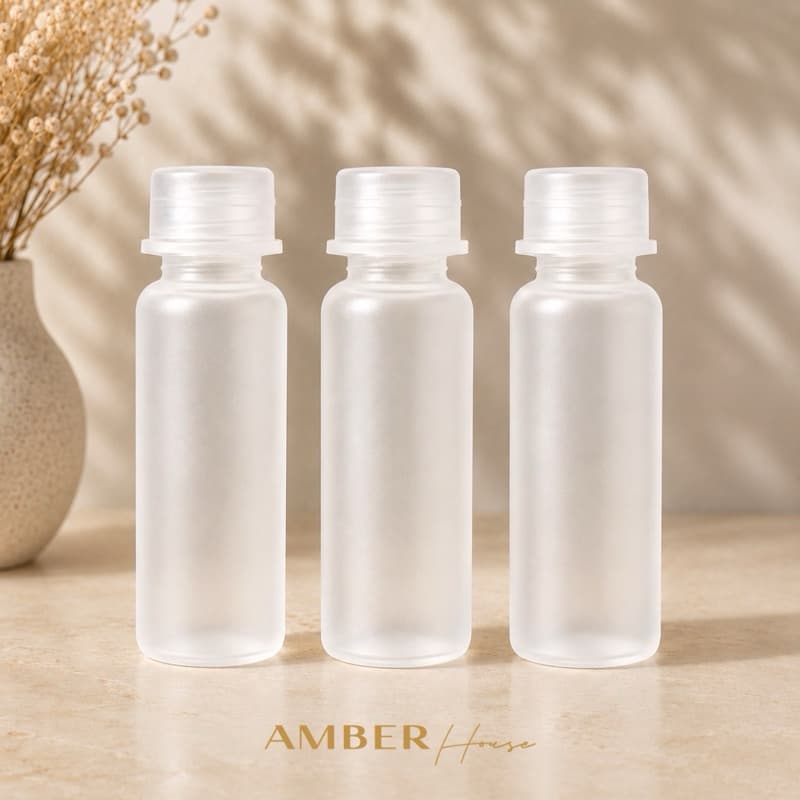 Frascos Flaconete Plástico 10ml Tampa De Pressão