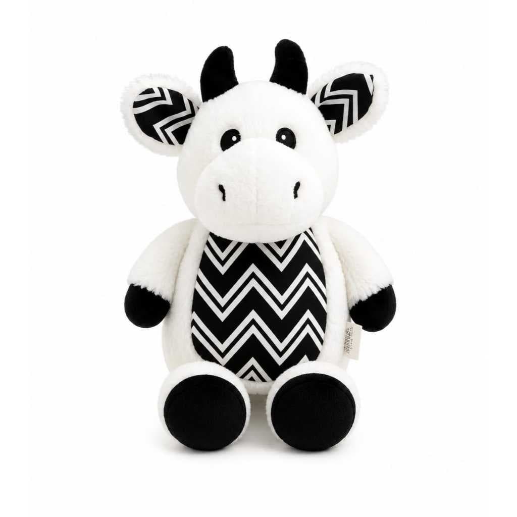 Mordedor Brinquedo Vaca De Pelúcia Western Pets Cão Gato Com Apito Mordedor