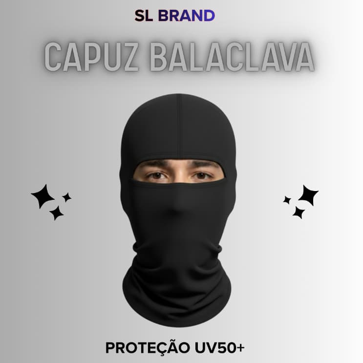 Balaclava Máscara Touca Tática Proteção UV50 Moto Ciclismo Térmica Premium UV