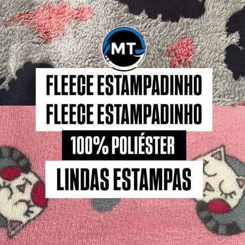 1 Metro Tecido Fleece Estampadinho , Soft , Fleece Liso X 1,60 Mts Largura