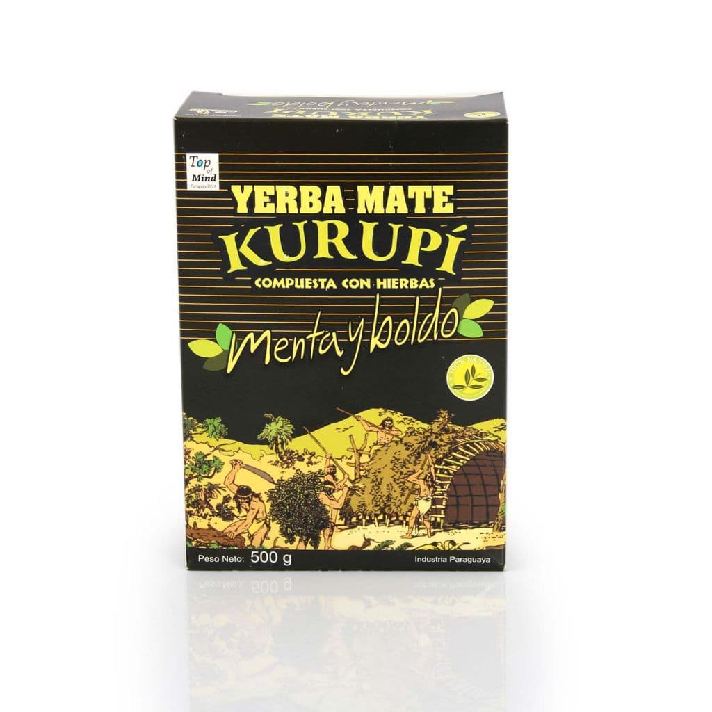 Erva-Mate Kurupí Menta e Boldo 500g - Sabor Intenso e Versátil