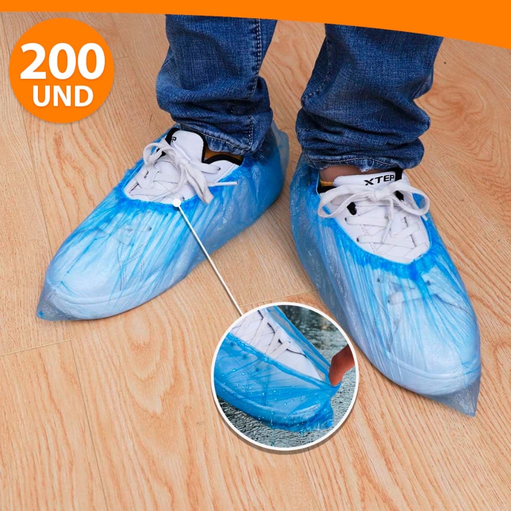 Kit 40 a 200 Peças Protetor Plástico Impermeável De Sapatos Sapatilhas Importadora Util