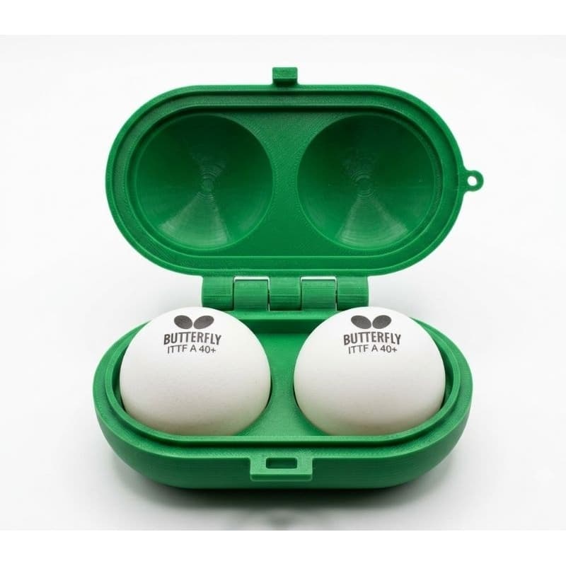 Estojo Protetor Porta Bolinhas de Tênis de Mesa / Ping Pong – Capacidade para 2 Bolas