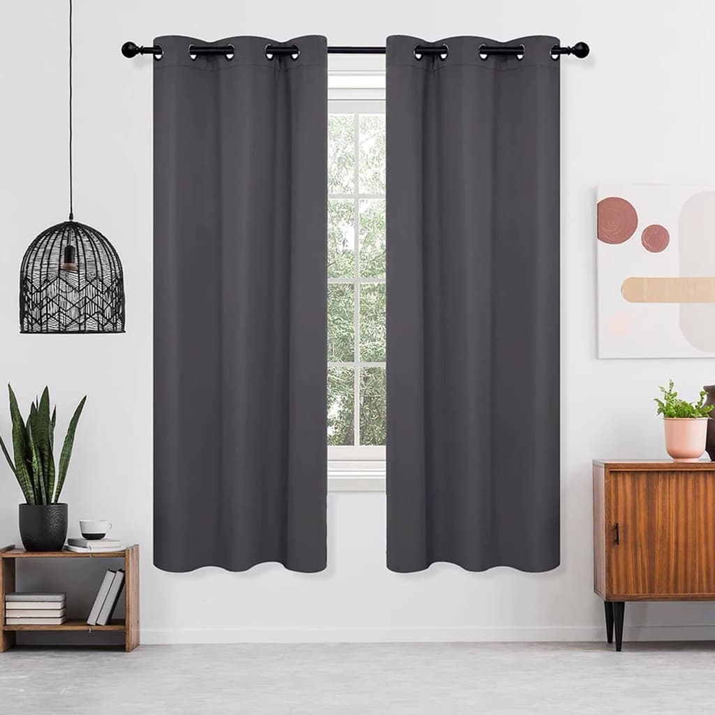 Cortina CINZA de Sala Quarto 3,00 x 1,60 Pequena Oxford simples