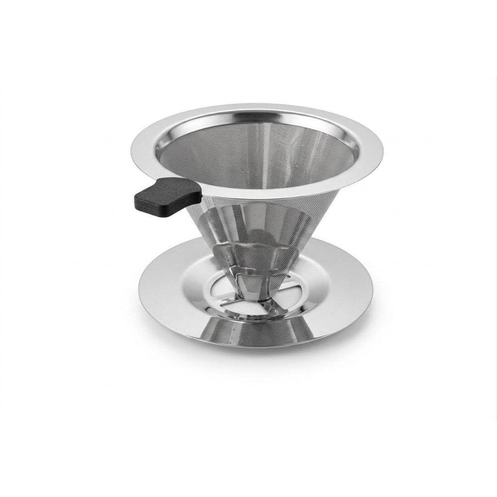 Filtro Coador Cafe Inox 103 Reutilizavel Passador Peneira Aco Inoxidavel Suporte Silicone Sem Filtro