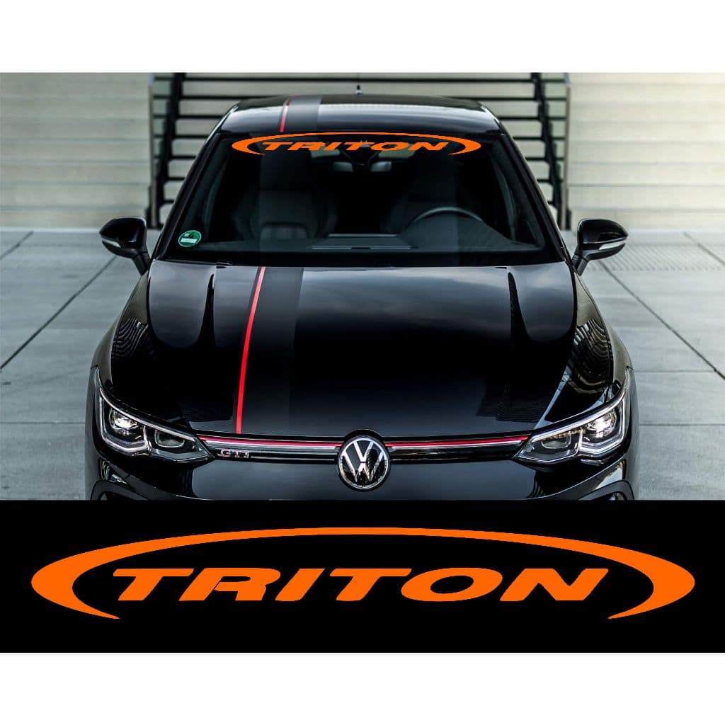 Adesivo Triton Grande - Adesivos Som Automotivo Triton Alto-falantes Para Carro Vidro Auto