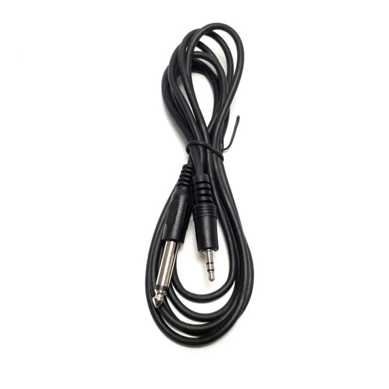Cabo P2 P10 Estéreo Profissional 1.5 Metros Adaptador Mesa Som Bidirecional