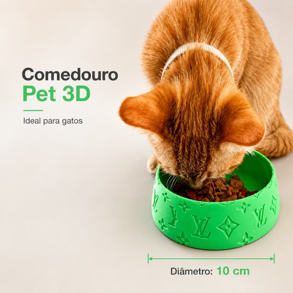 Tigela Vasilha Resistente Temática para Pets Gatos Cachorros para Ração ou Água