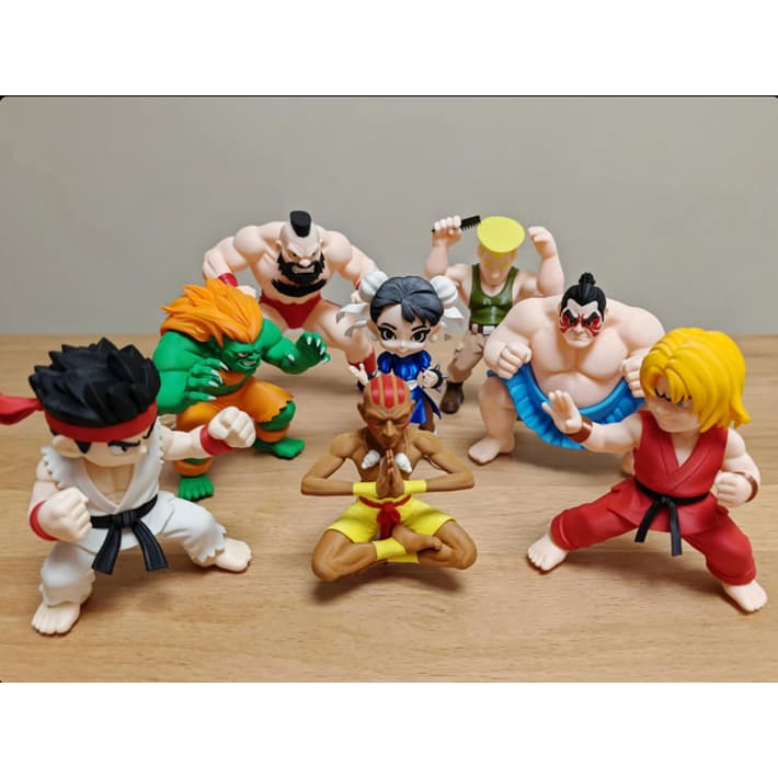 Bonecos Action Figure Street Fighter Monte Sua Coleção Ryu Ken Chun Li Dhalsim Honda Cammy Blanka Guile Zangief