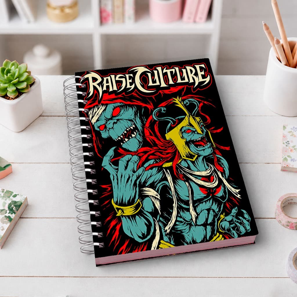 Caderno A5 Mumm-Ra Thundercats | Capa Dura Premium | Wire-O | 80 Folhas | Ideal para Estudos