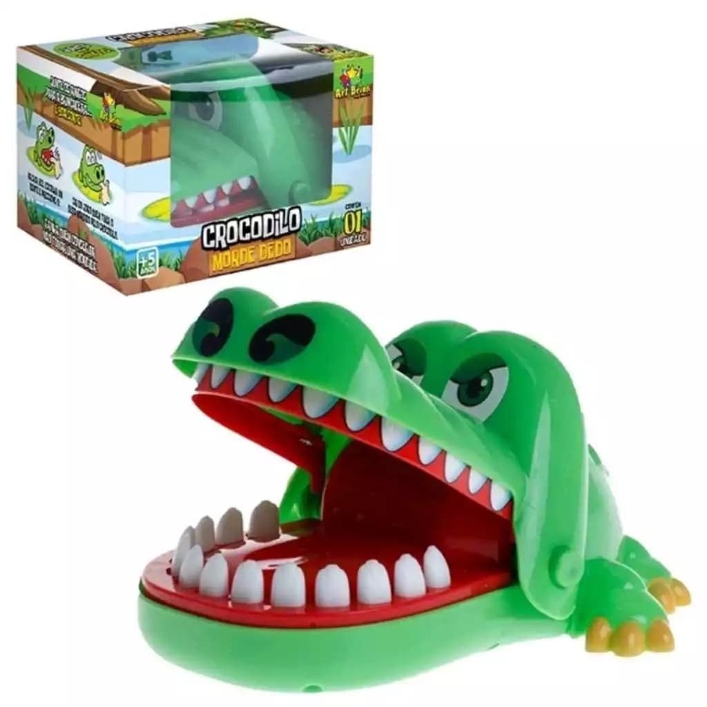 Jogo Crocodilo Morde Dedo Brinquedo Infantil Divertido Interativo
