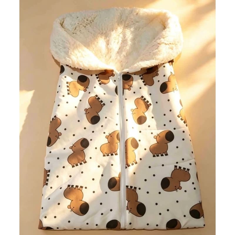 Saco para bebê dormir com sherpa 70x40
