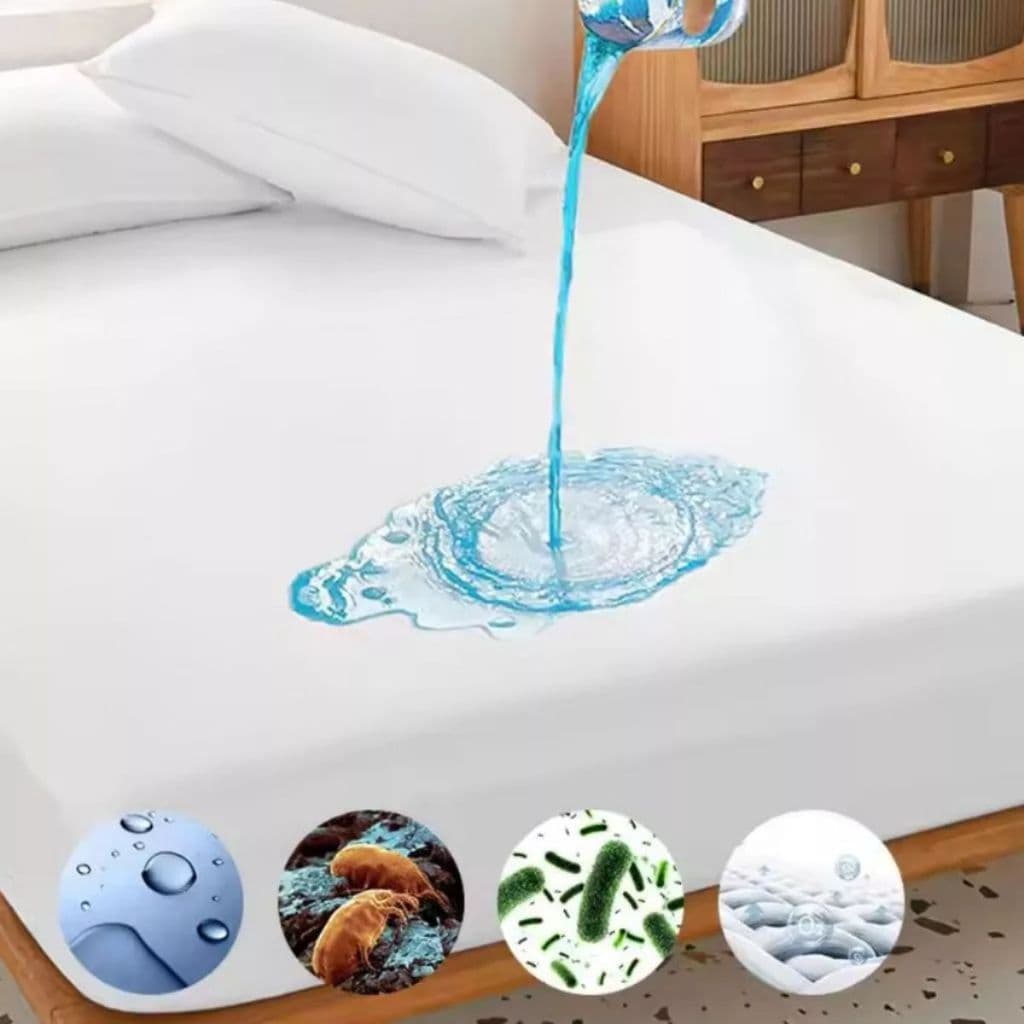Capa de Colchão Solteiro Impermeável com Zíper Protetor para Cama Box