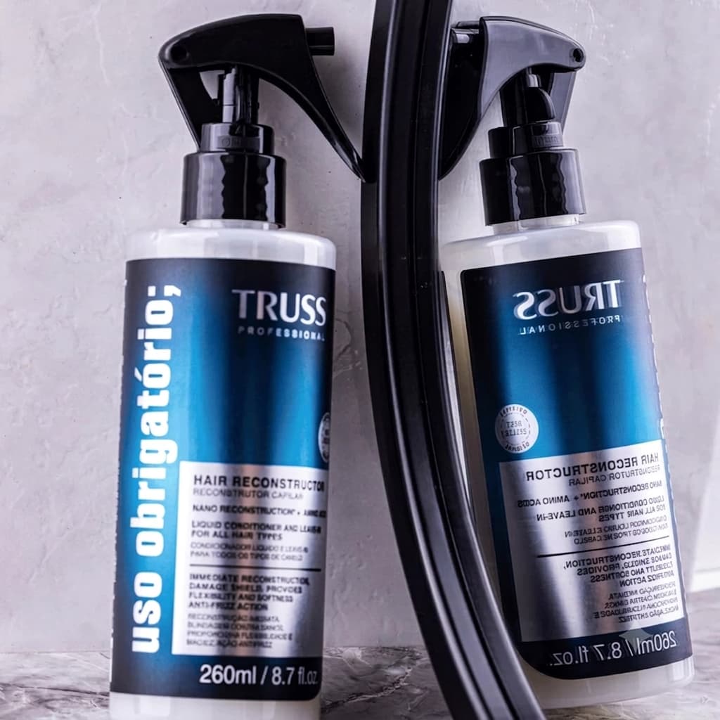 Uso OBRIGATÓRIO TRUSS 260ml Reconstrução Imediata e Antifrizz + Brilho Intenso