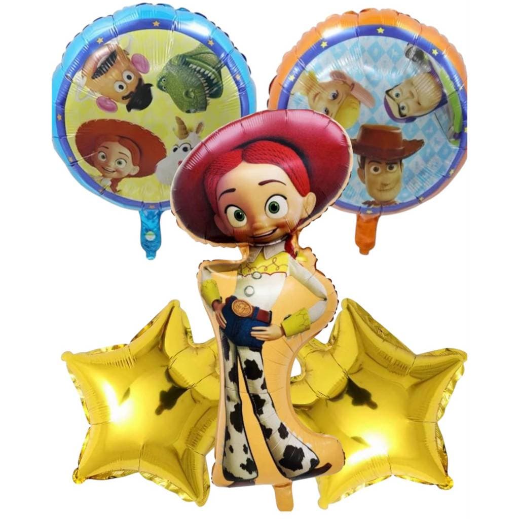 Kit Balão Metalizado Toy Story Jessie Festa 5 Peças