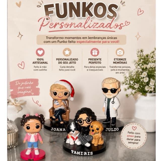 Funko Pop Personalizado Sob Encomenda | Boneco Personalizado com Sua Foto | Presente Exclusivo