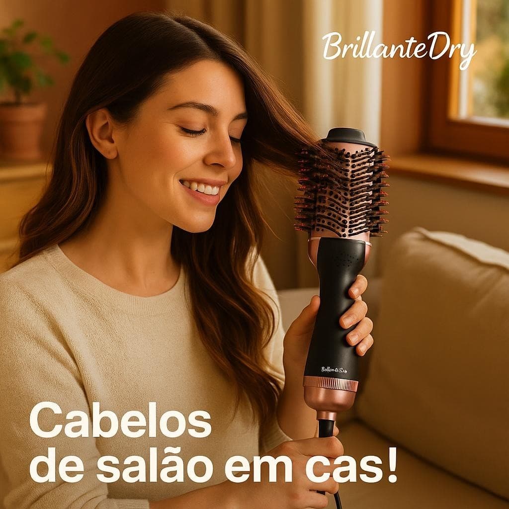 Escova Secadora Profissional Bivolt 1300W Cabelos Brilhantes