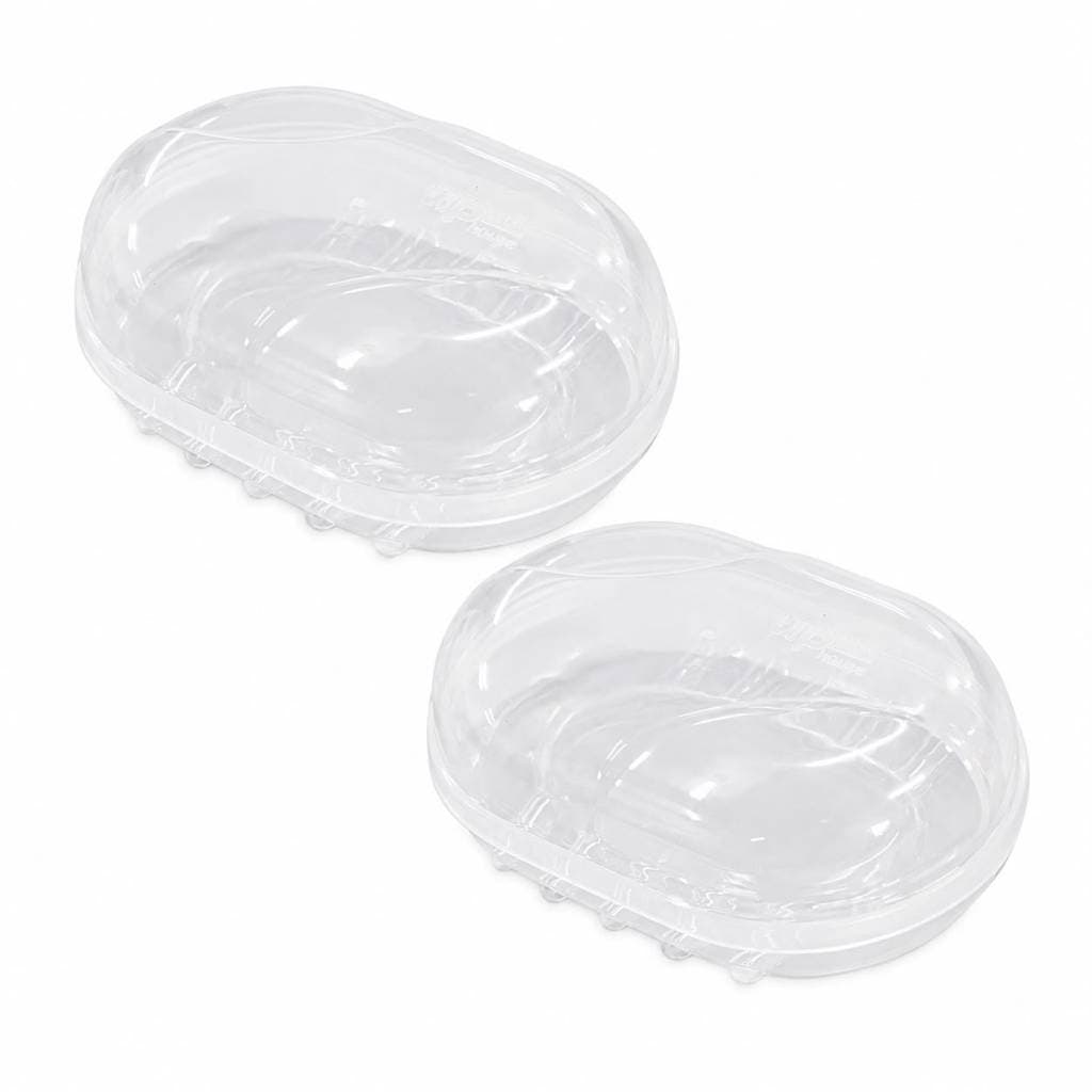 Kit 2 Saboneteiras Com Tampa – Porta Sabonete Ideal Para Banheiro, Cozinha e Lavanderia
