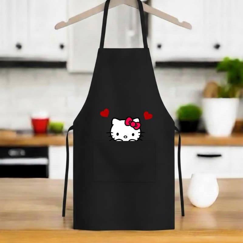 Avental de Cozinha Hello Kitty Oxford Tradicional Com Bolso Frontal Envio Imediato