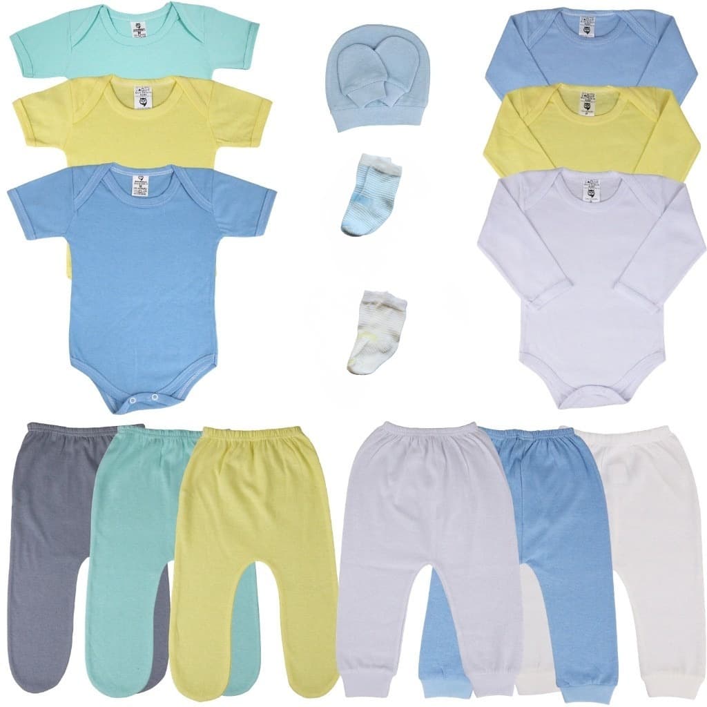 Kit 16 Peças Essenciais Body Mijão Menina Menino Unissex