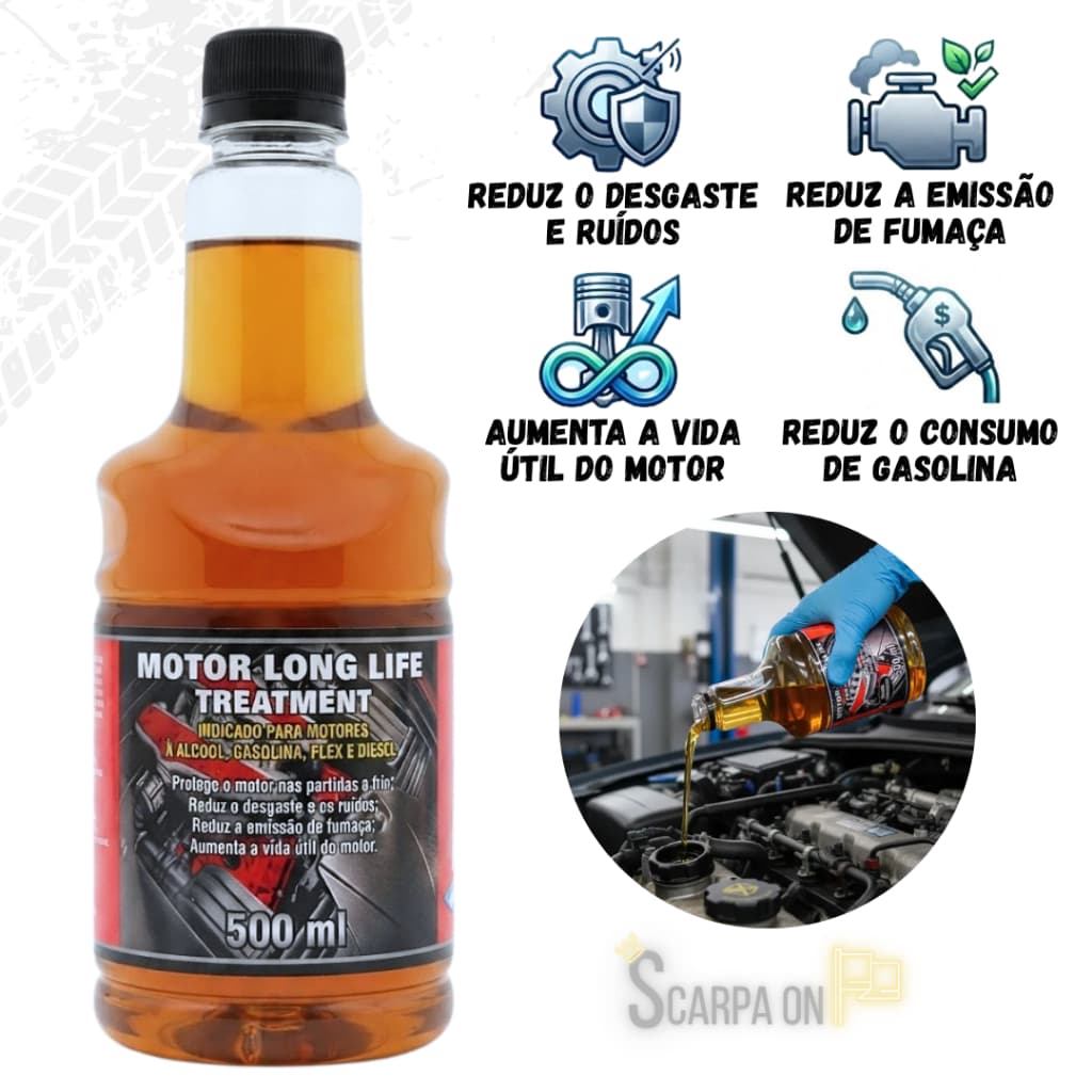 Aditivo Para Motores Long Life Motor Cansado Treatment 500ml