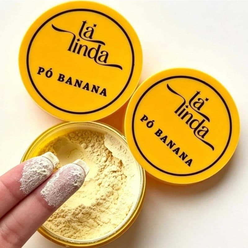 Pó banana-ta linda acabamento ultra fino a prova d'água pó solto de longa duração