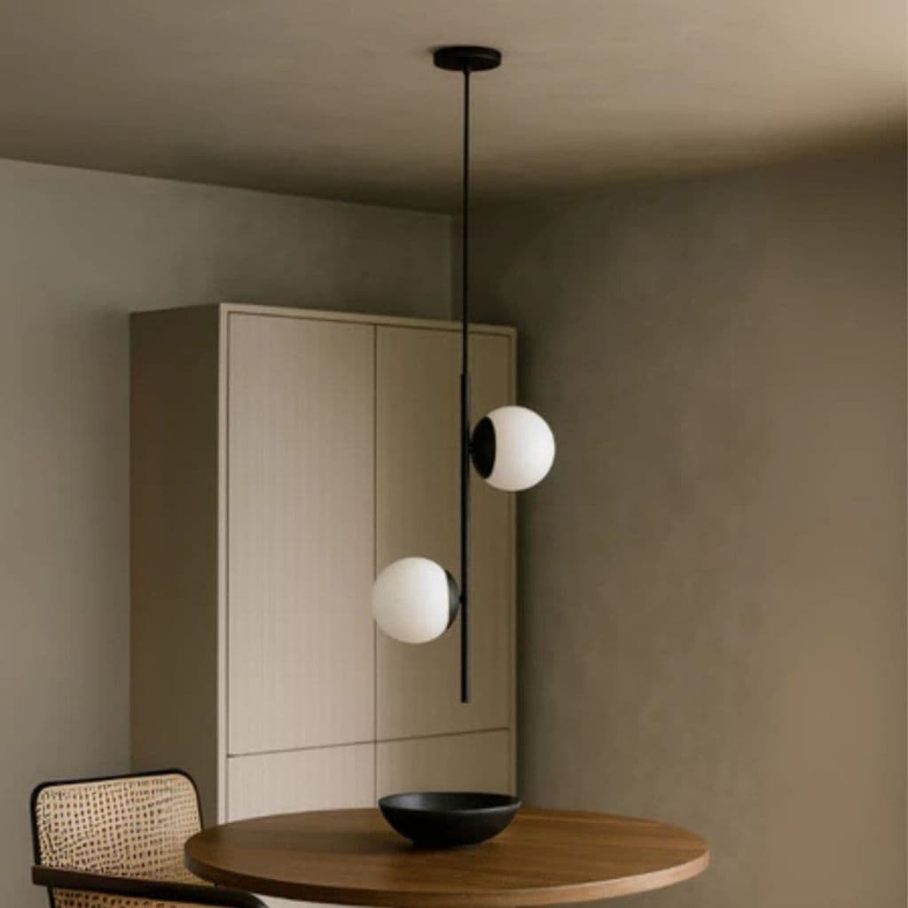 Lustre Pendente Globo 15 Jabuticaba Polônia Preto Fosco BQ