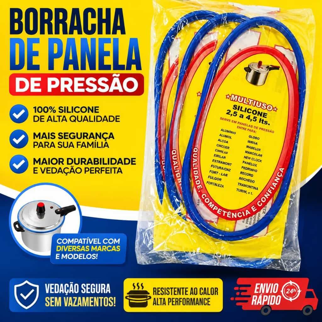 Borracha de Panela de Pressão Silicone 4,5L e 7L Pino Válvula Borracha Panela Pressão