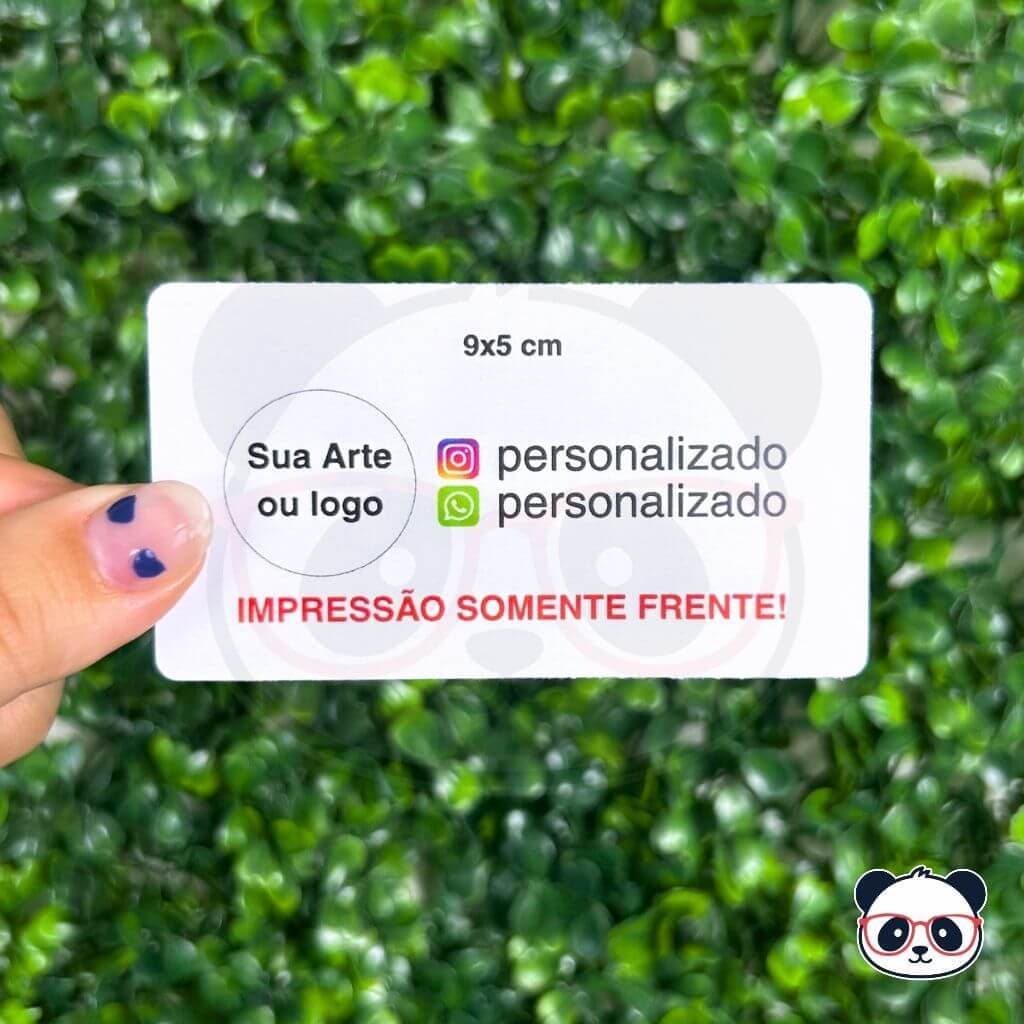 Cartão de Visita Personalizado 9x5 cm com Sua Arte ou Logo