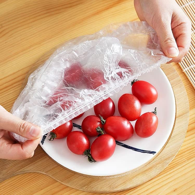 KIT De Tampas De Plástico Descartável Para Alimento Com 100 Ate 300 Unidades