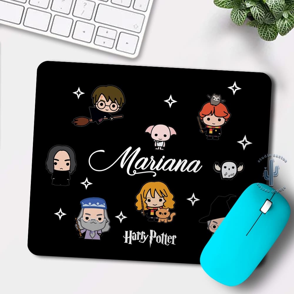 Mouse pad Harry Potter  Personalizado - Emborrachado - Hogwarts - Grifinória - Sonserin - Lufa -  Lufa - Corvinal