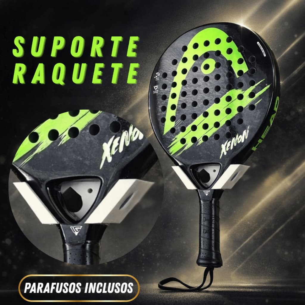 Suporte para Raquete de Padel de Parede Prático e Resistente