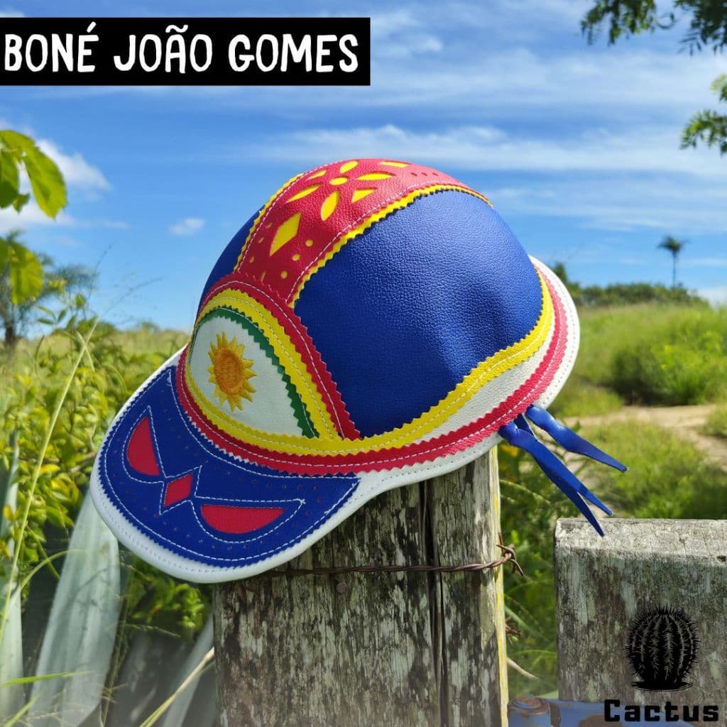 Chapéu Nordestino Artesanal Boné Estilo João Gomes Cantor Forró Sertão Vaquejada Vaqueiro Sertão