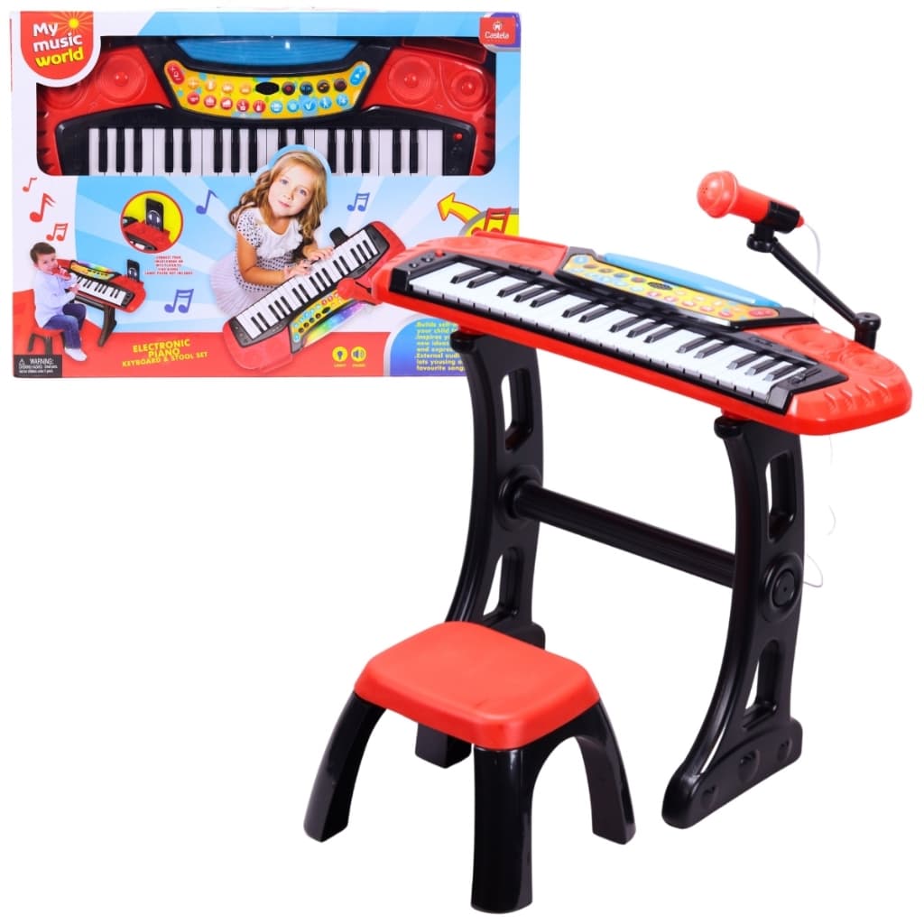 Teclado Eletrônico Musical Infantil Teclado para Criança - Castela