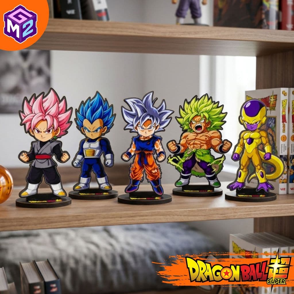 kit Totens Display Personagens de Mesa Dragon Ball Super combo com 5