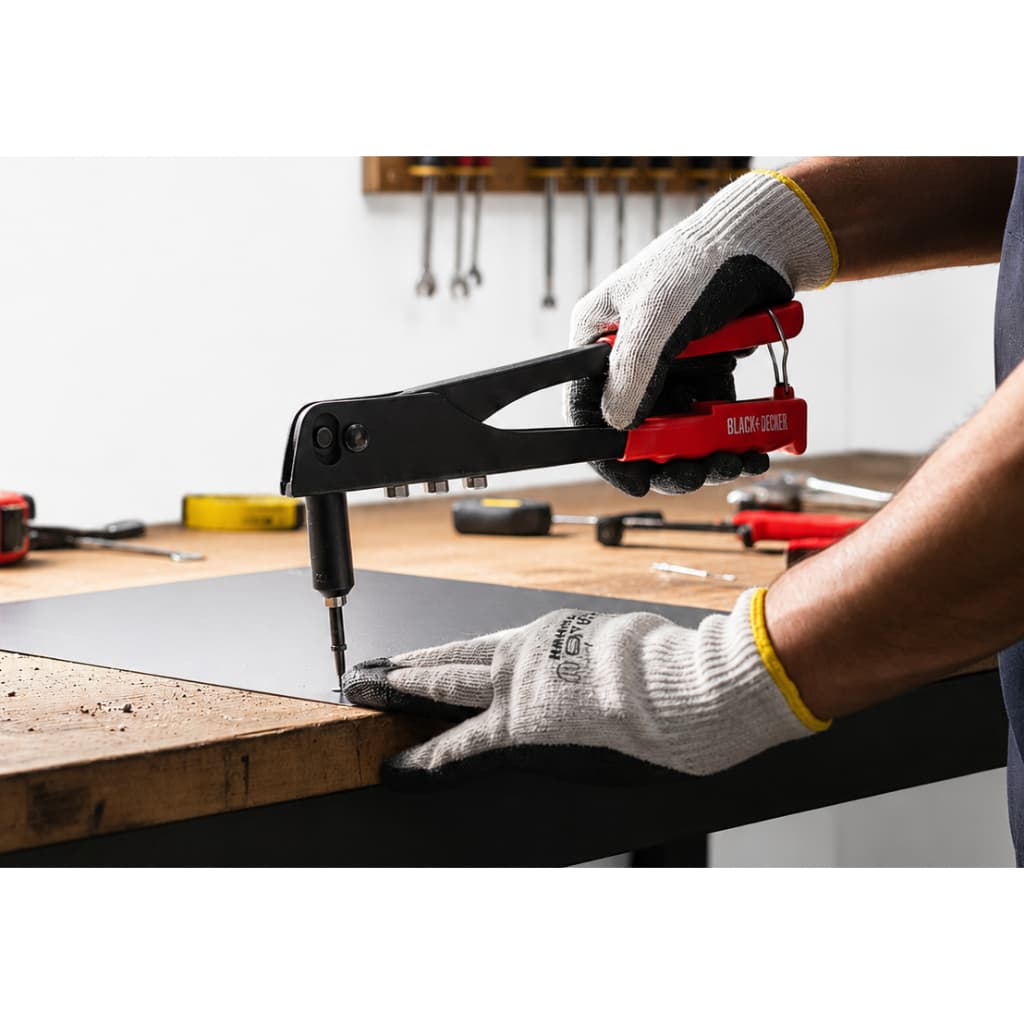 Rebitador Manual Profissional 95 Polegadas Rebitadeira Ferramenta Portátil Reparos Fixação