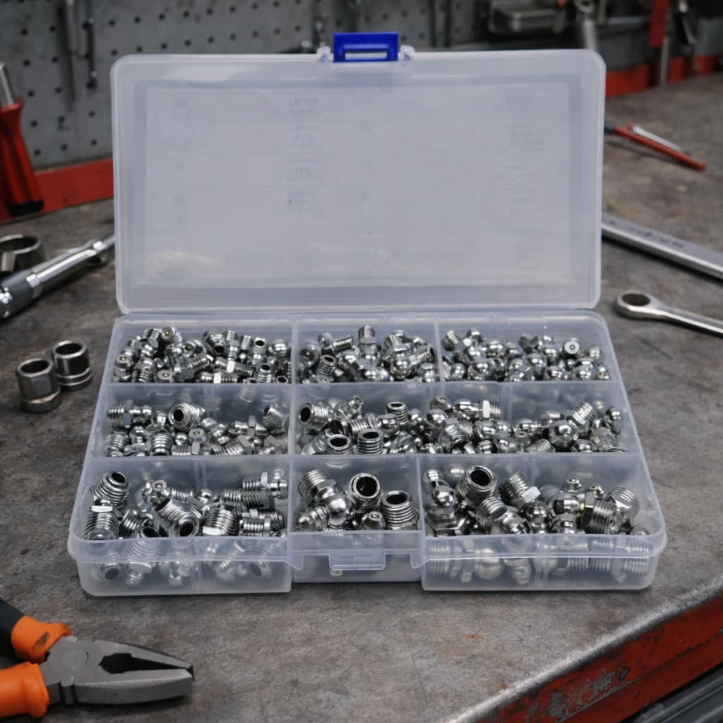 Kit Bico Pino Graxeiro Para Lubrificação 150 Und Hyporium