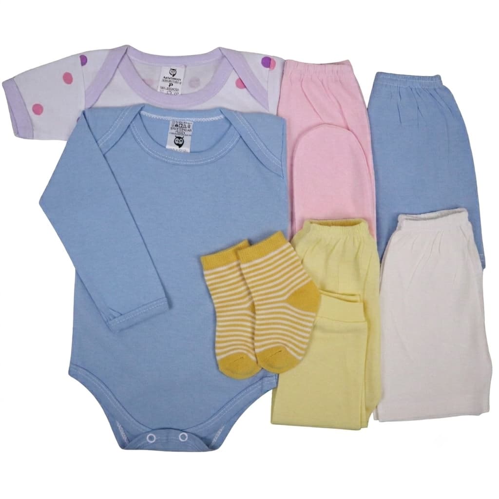 Kit C/7 Body+mijão Roupa Bebê Menino E Menina