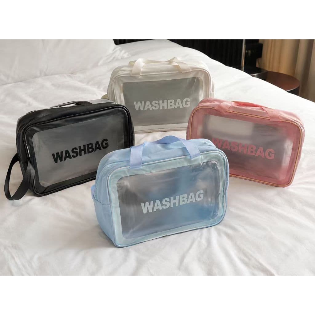 BOLSA NECESSAIRE DE VIAGEM IMPERMEAVÉL UNISEX COM ZÍPER TAMANHOS P, M E G UNIDADE