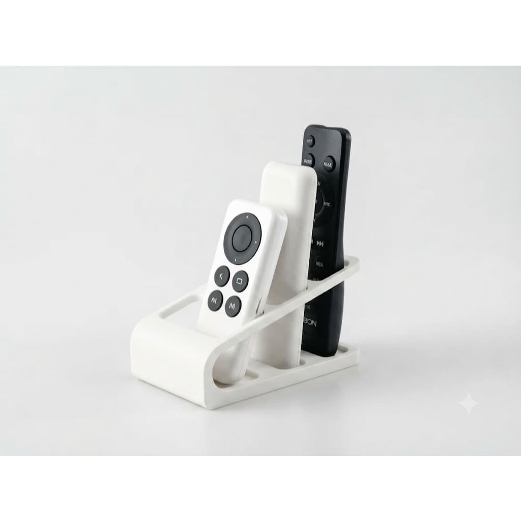 Suporte Organizador de Controles Remotos | Mesa e Sofá | Design Minimalista | Impressão 3D de Alta Resistência