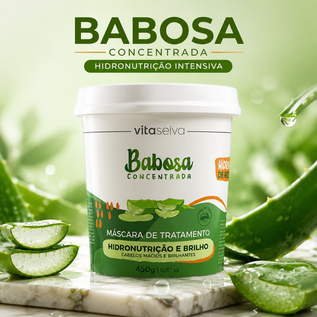 Hidronutrição Profunda ✨ Brilho Intenso 💚 Anti Frizz 🌿 Todos os Tipos de Cabelos