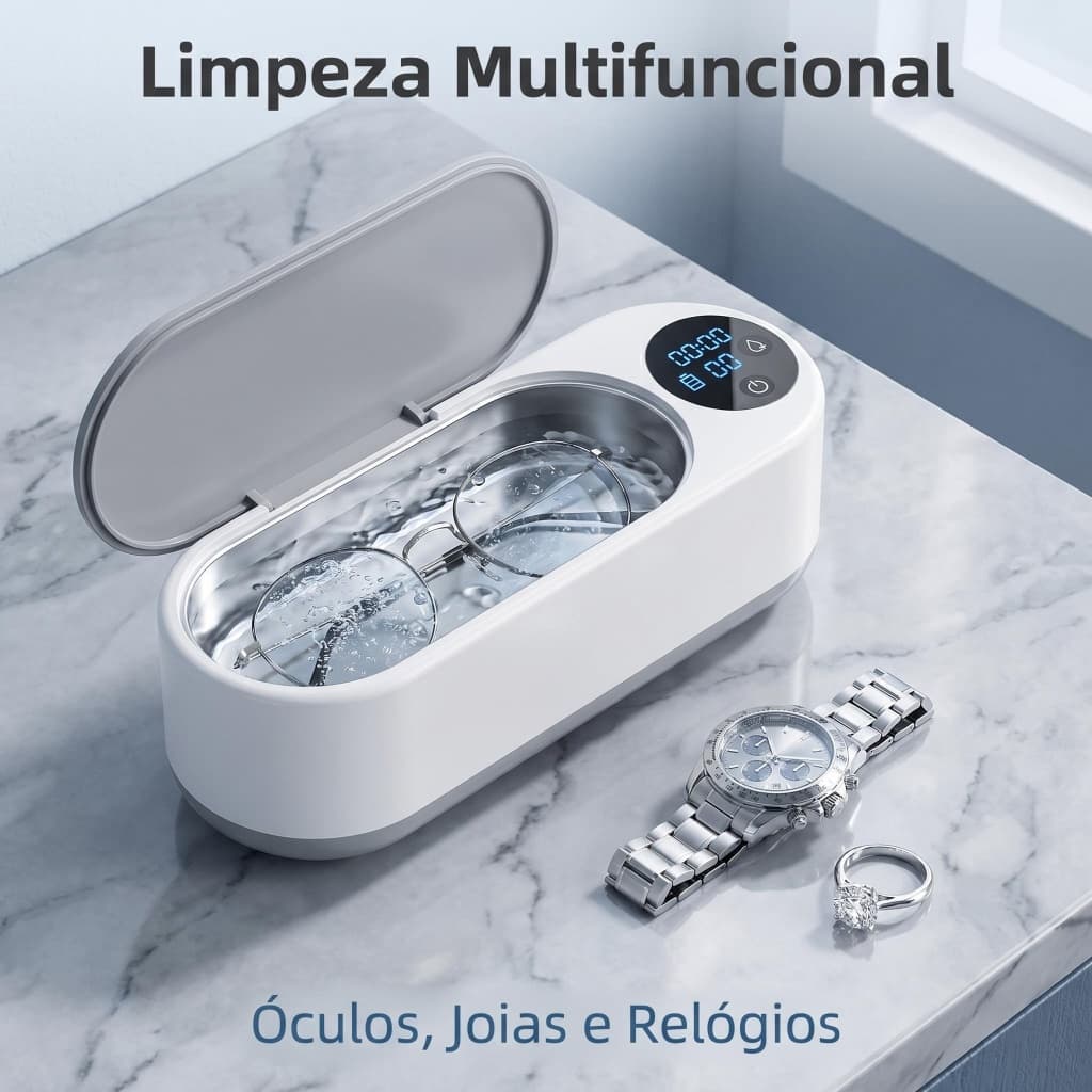 Dispositivo de Limpeza por Ultrasom Eficiente Anti-manchas
