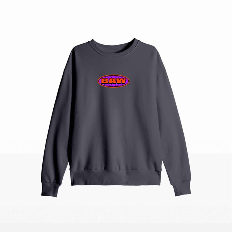 Moletom Careca Streetwear Premium BAW LOGO REDONDA