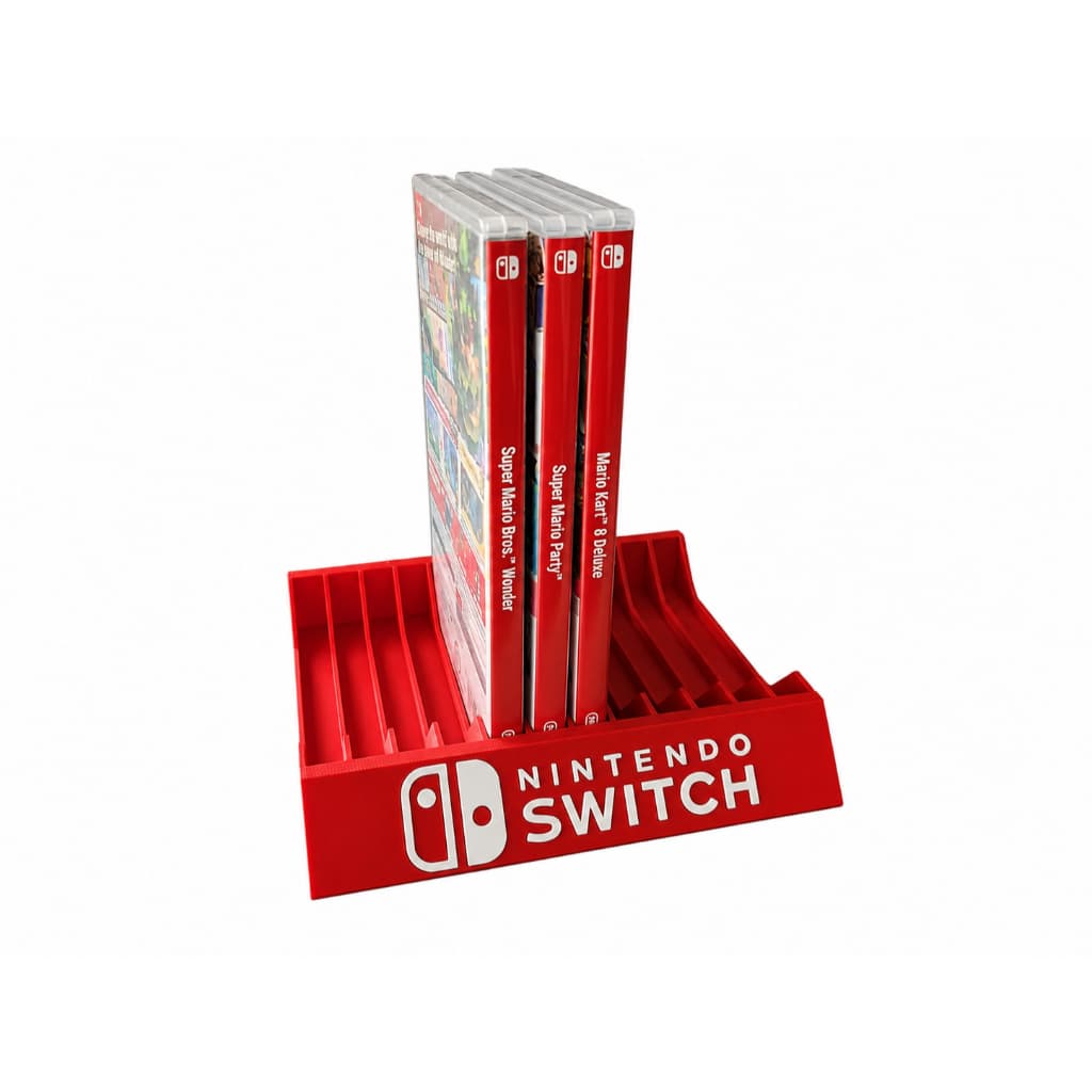 Suporte Organizador de Jogos Compatível Nintendo Switch 1 e 2 - Porta Cartuchos 12 Espaços