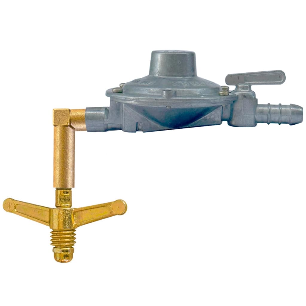 Regulador Registro De Gás 1kg/h Deitado Horizontal Pouco Espaço